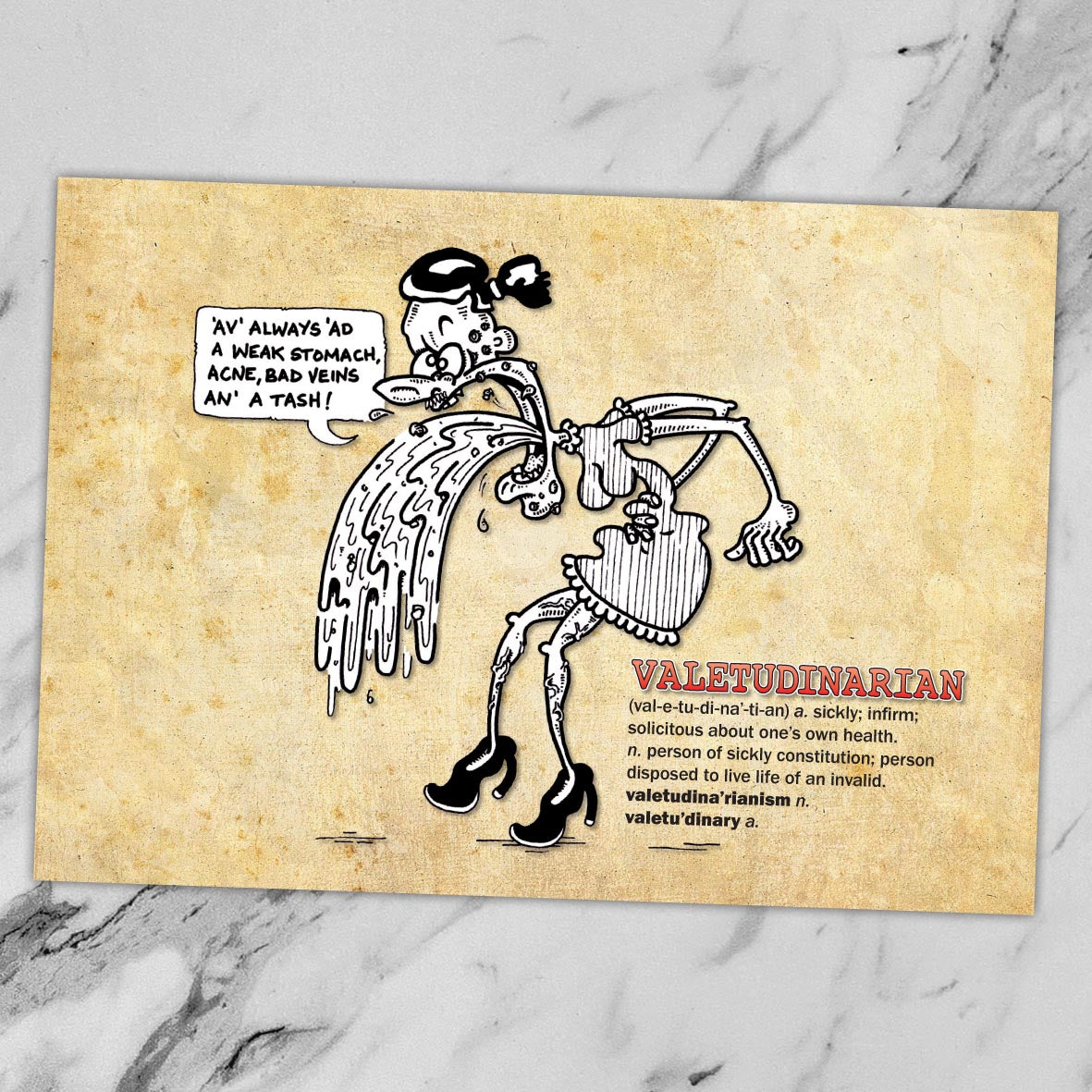 Valetudinarian Cartoon Art Print