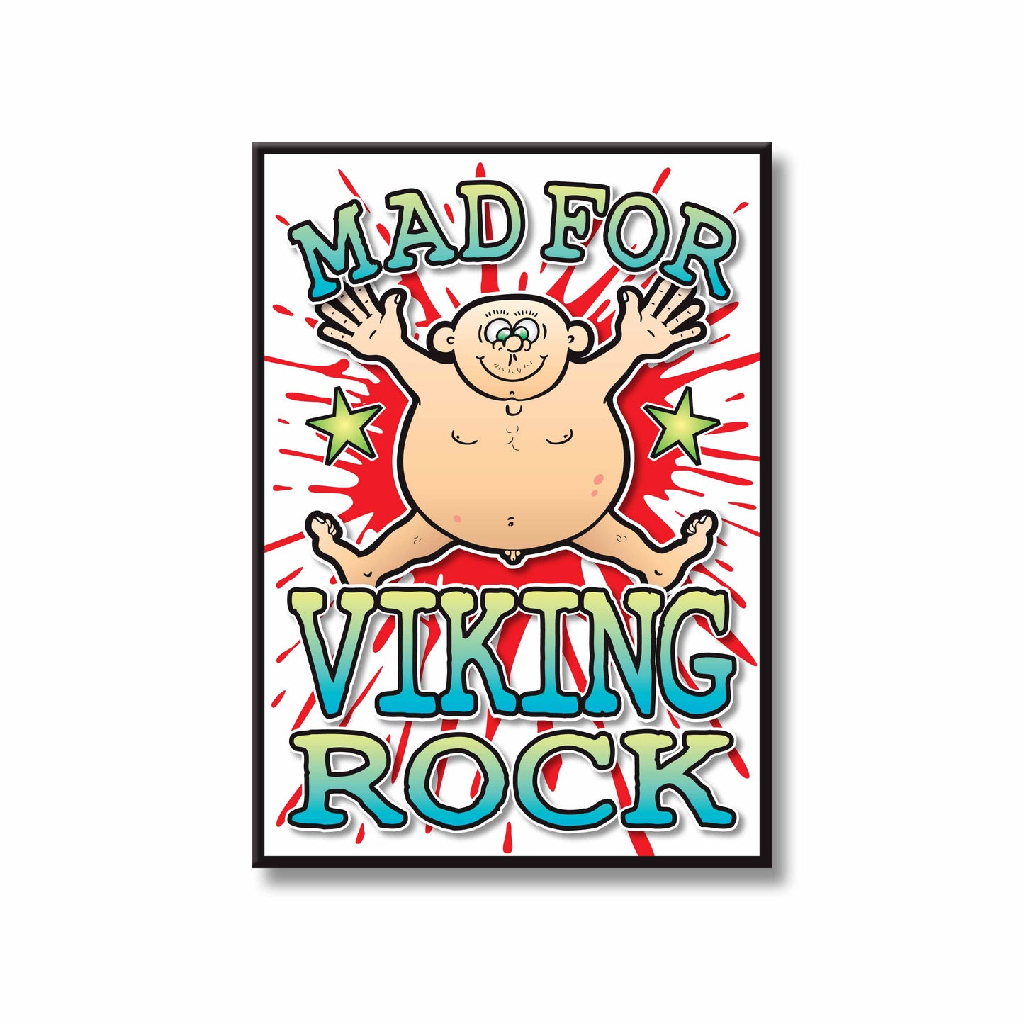 Viking Rock Art Print / Mad For Music Poster / Wall Décor
