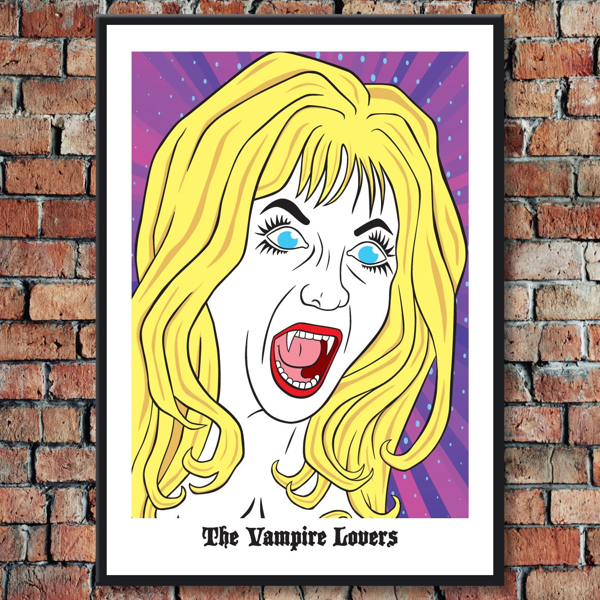 Ingrid Pitt - "The Vampire Lovers" Pop Art Giclée Print