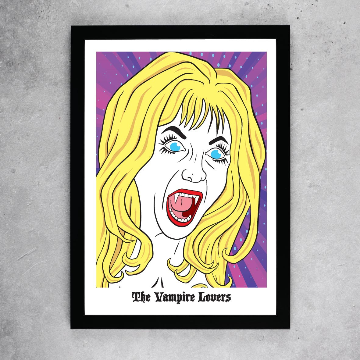 Ingrid Pitt - "The Vampire Lovers" Pop Art Giclée Print