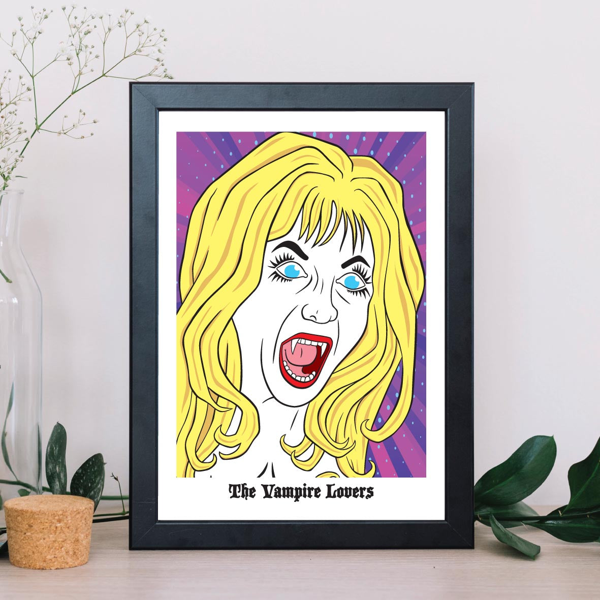 Ingrid Pitt - "The Vampire Lovers" Pop Art Giclée Print
