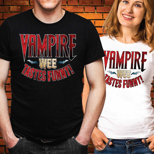 Vampire Wee Funny Slogan Cotton T-Shirt