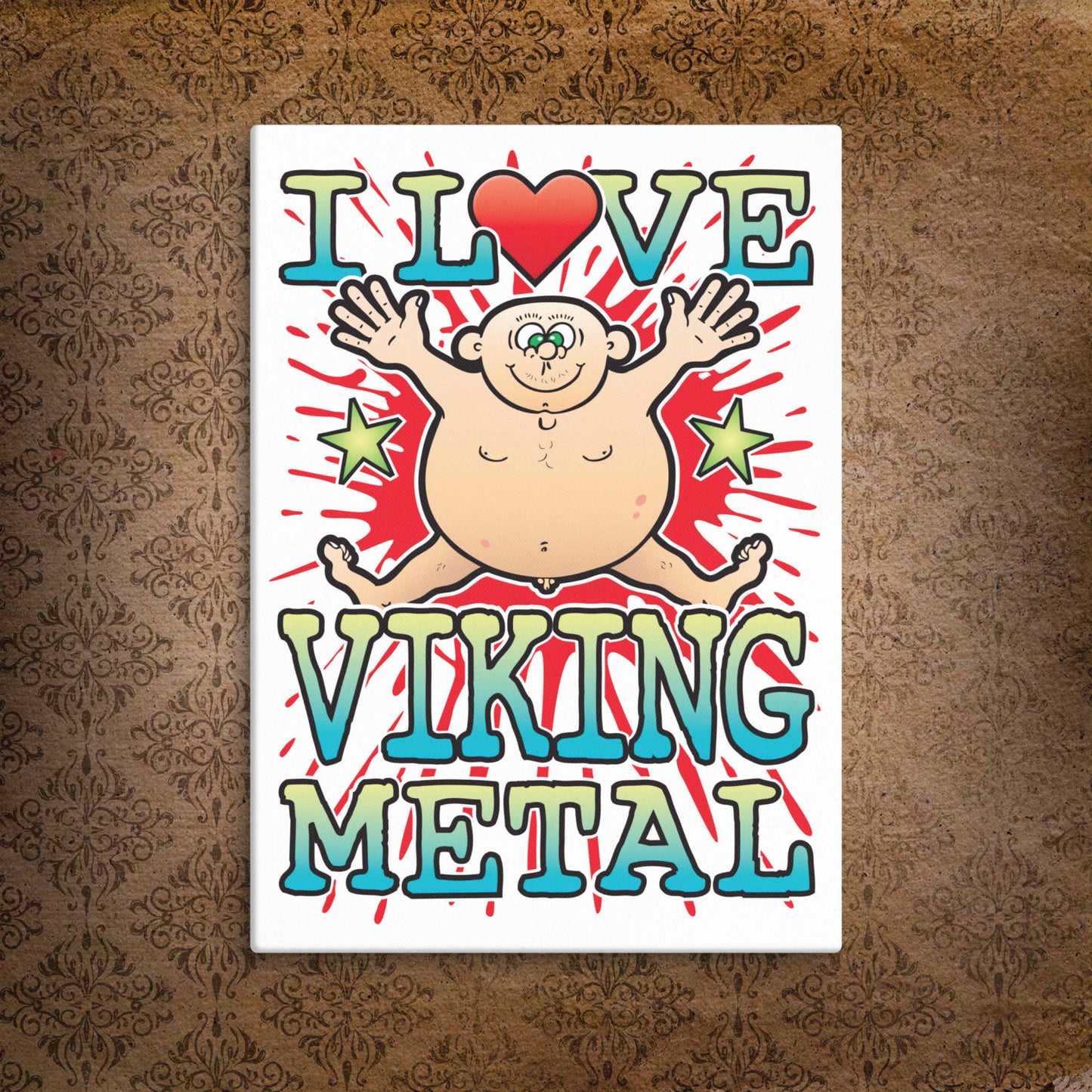 Viking Metal Canvas Print 30x40cm