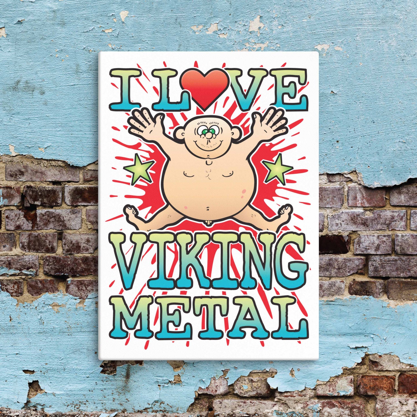 Viking Metal Canvas Print 30x40cm