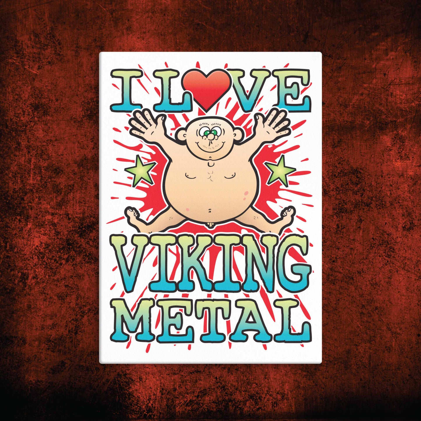 Viking Metal Canvas Print 30x40cm