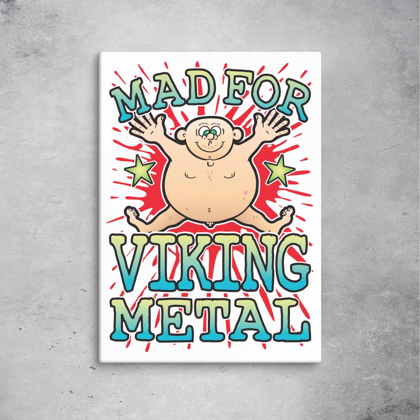 Viking Metal Canvas Print 51x71cm
