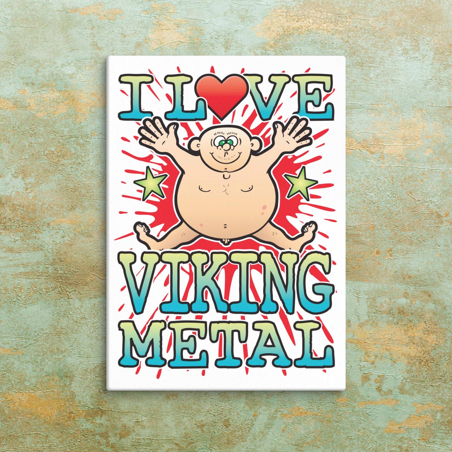 Viking Metal Canvas Print 30x40cm