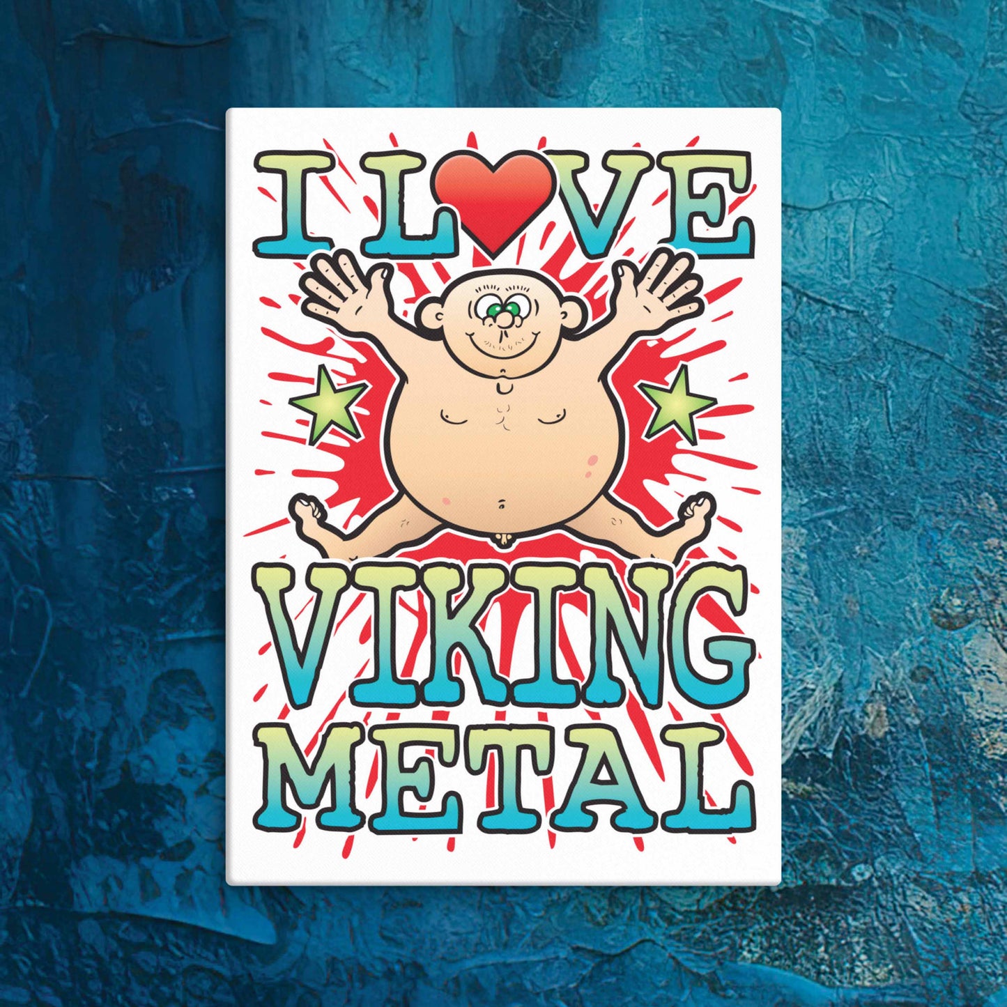 Viking Metal Canvas Print 30x40cm