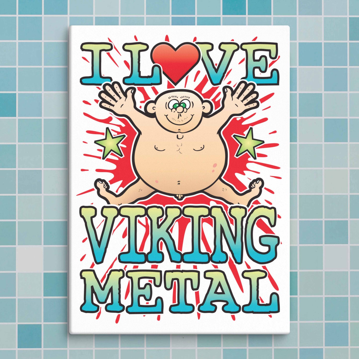 Viking Metal Canvas Print 30x40cm