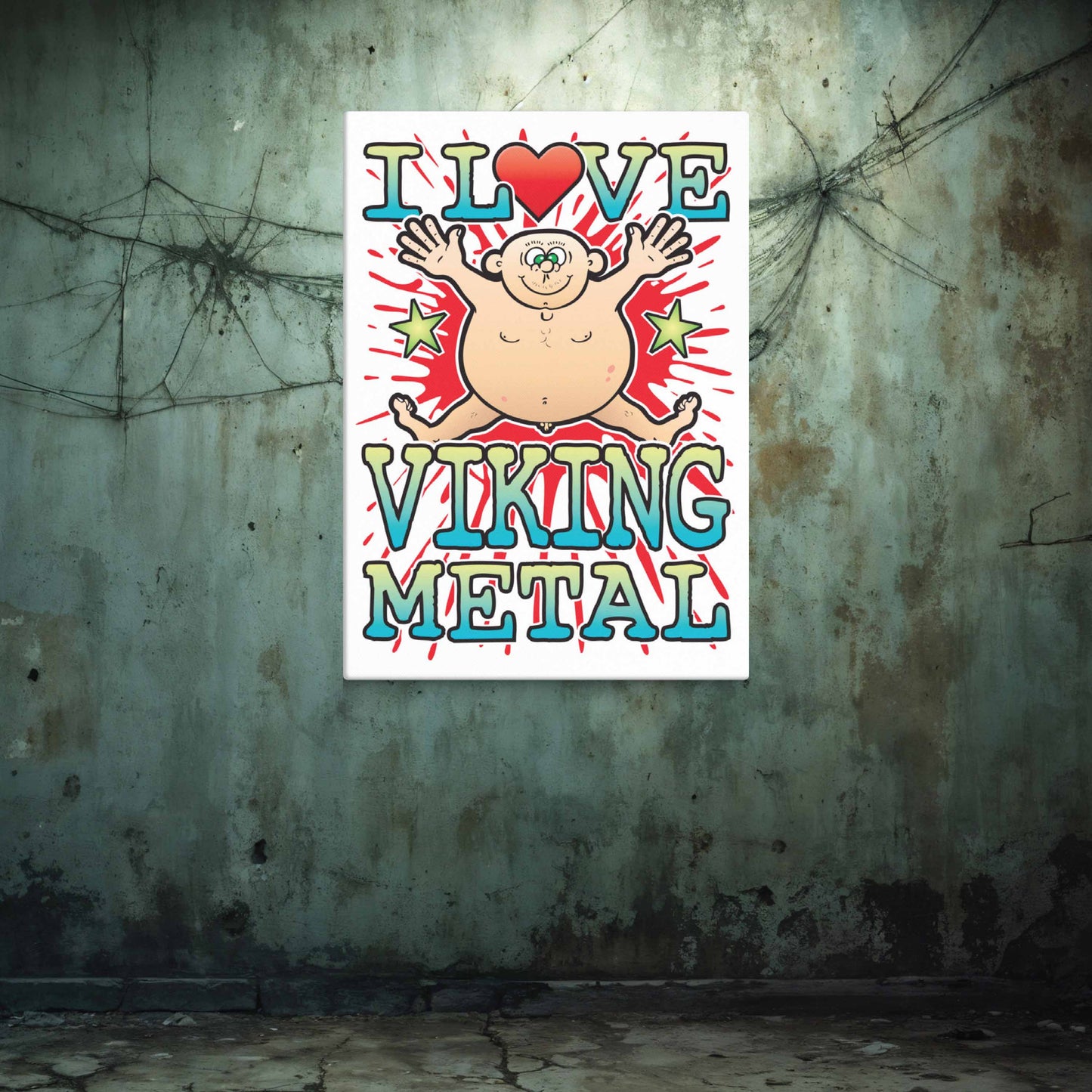Viking Metal Canvas Print 30x40cm