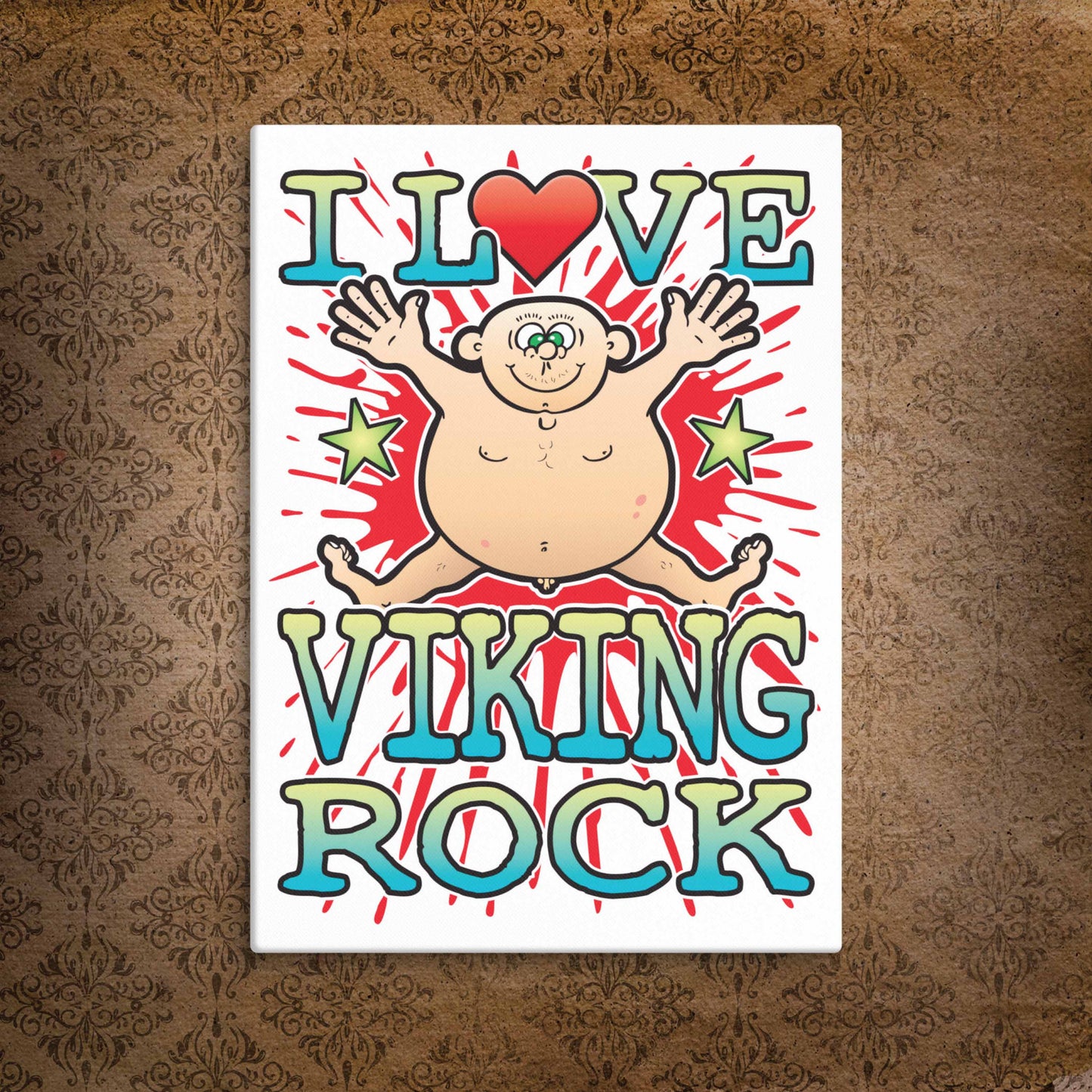 Viking Rock Canvas Print 30x40cm