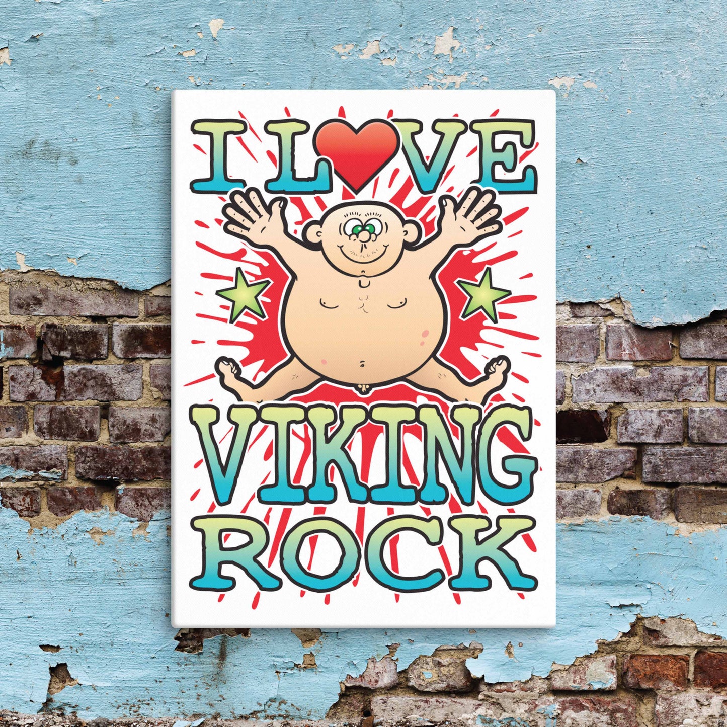 Viking Rock Canvas Print 30x40cm