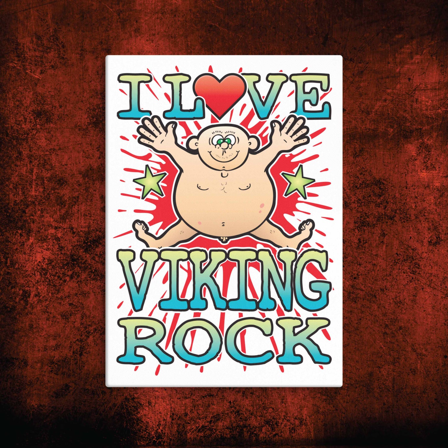 Viking Rock Canvas Print 30x40cm