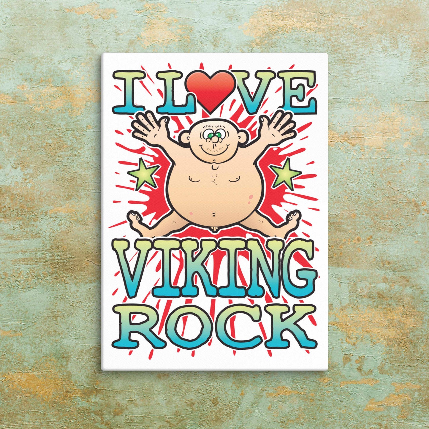 Viking Rock Canvas Print 30x40cm