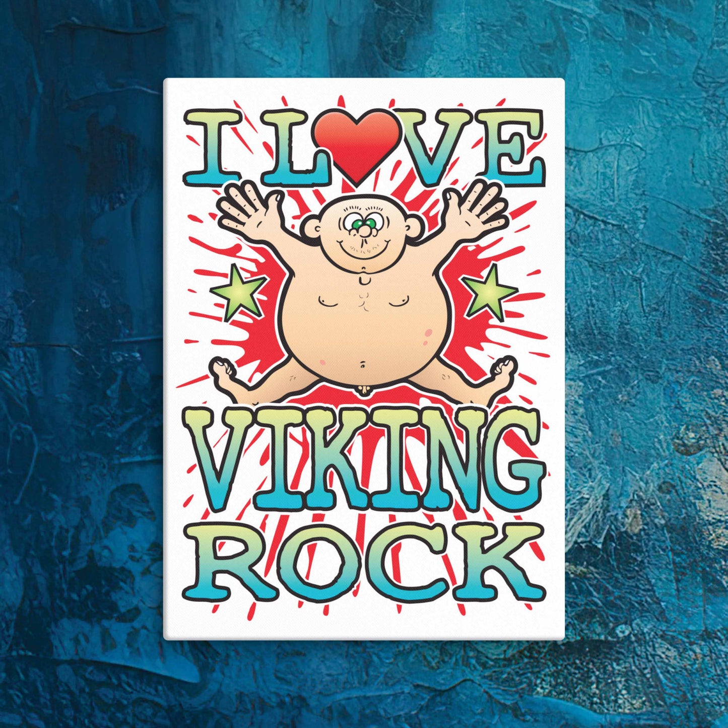 Viking Rock Canvas Print 30x40cm