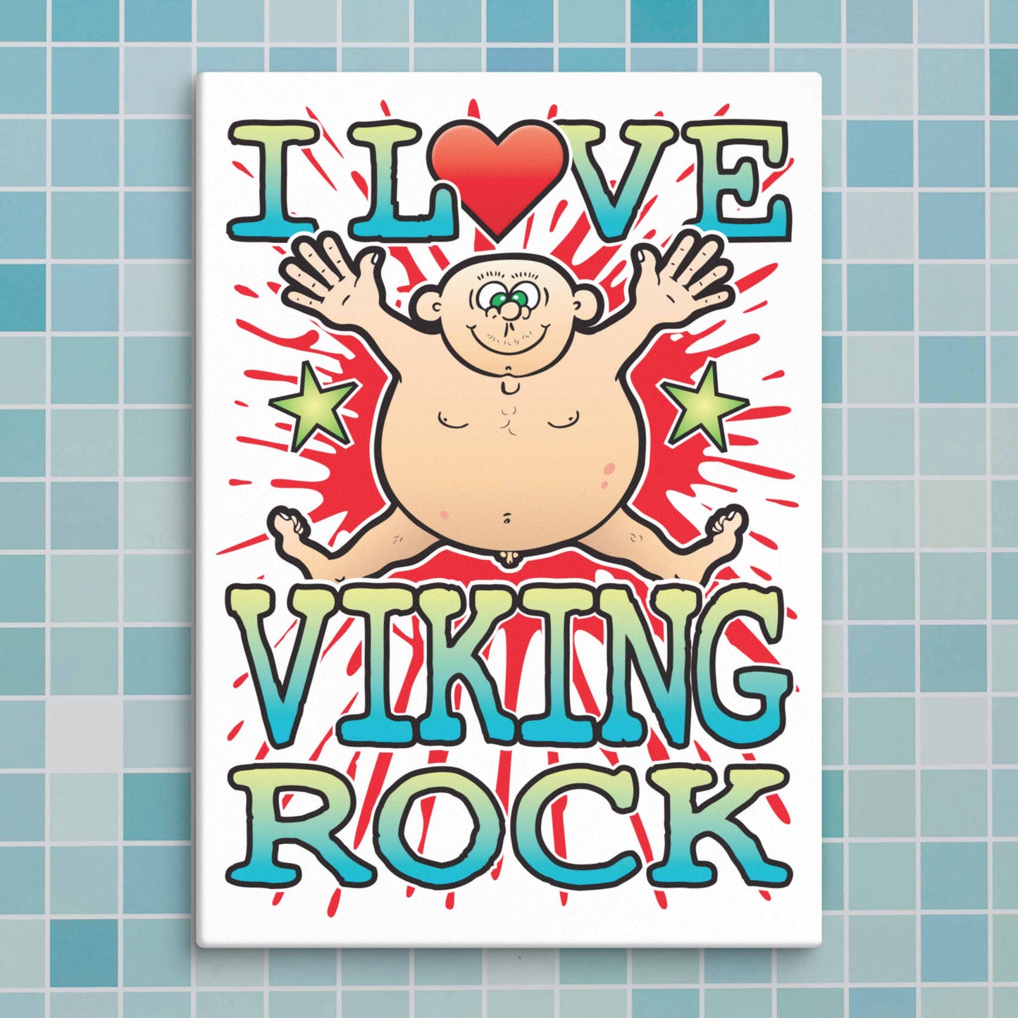 Viking Rock Canvas Print 30x40cm