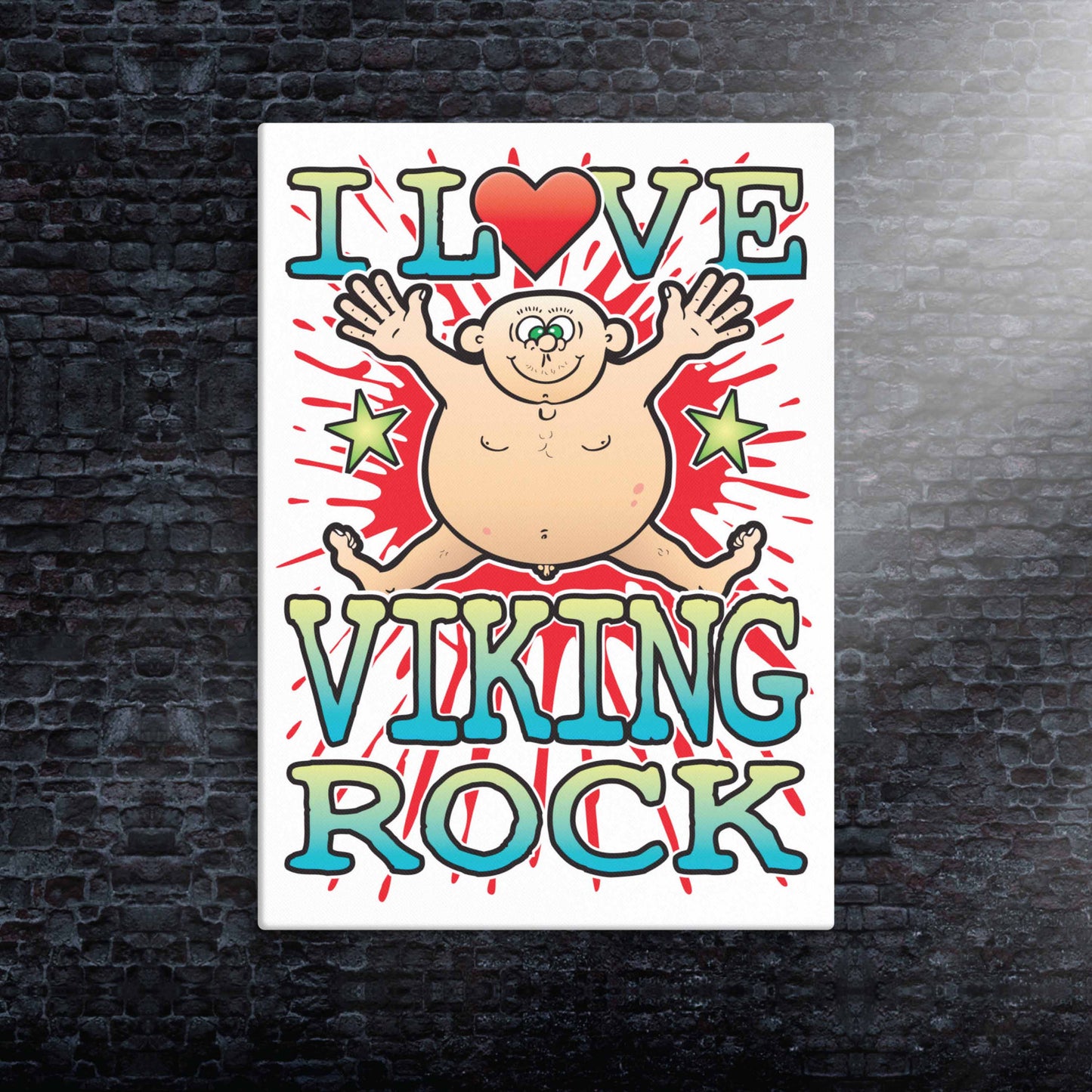 Viking Rock Canvas Print 30x40cm