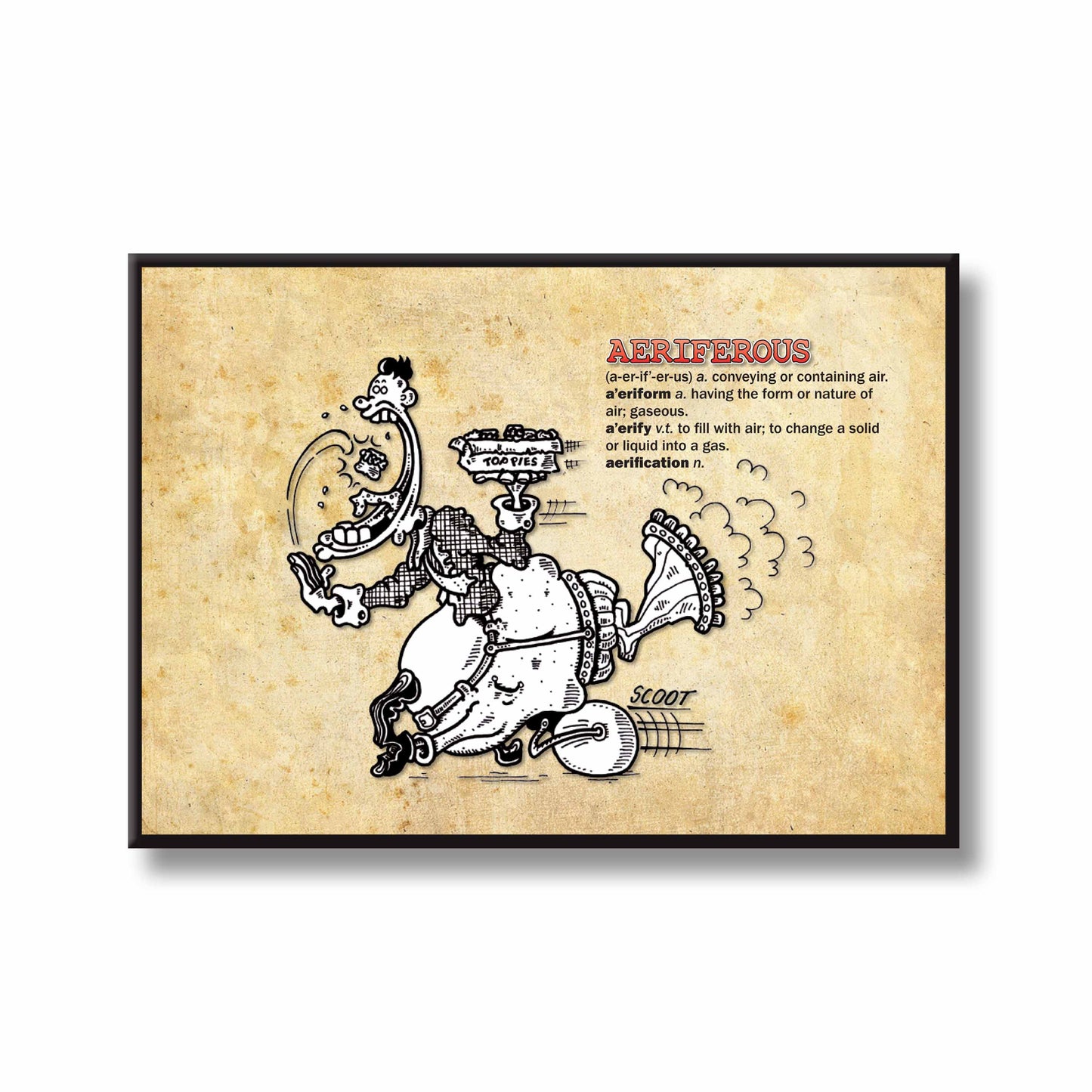 Aeriferous Cartoon Art Print