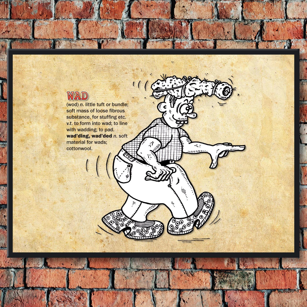 Wad Cartoon Art Print