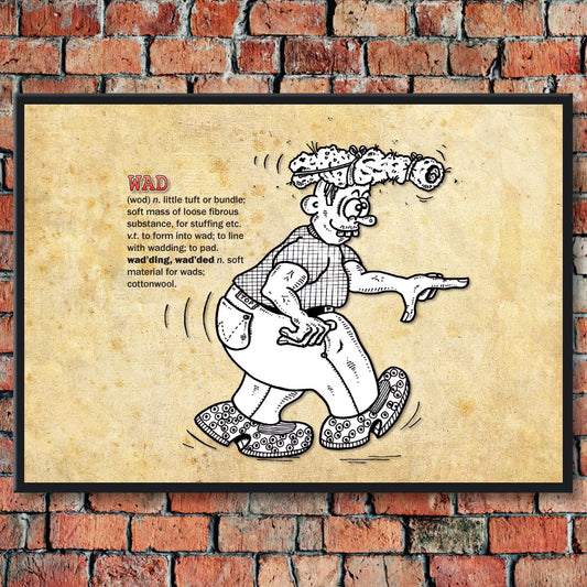 Wad Cartoon Art Print