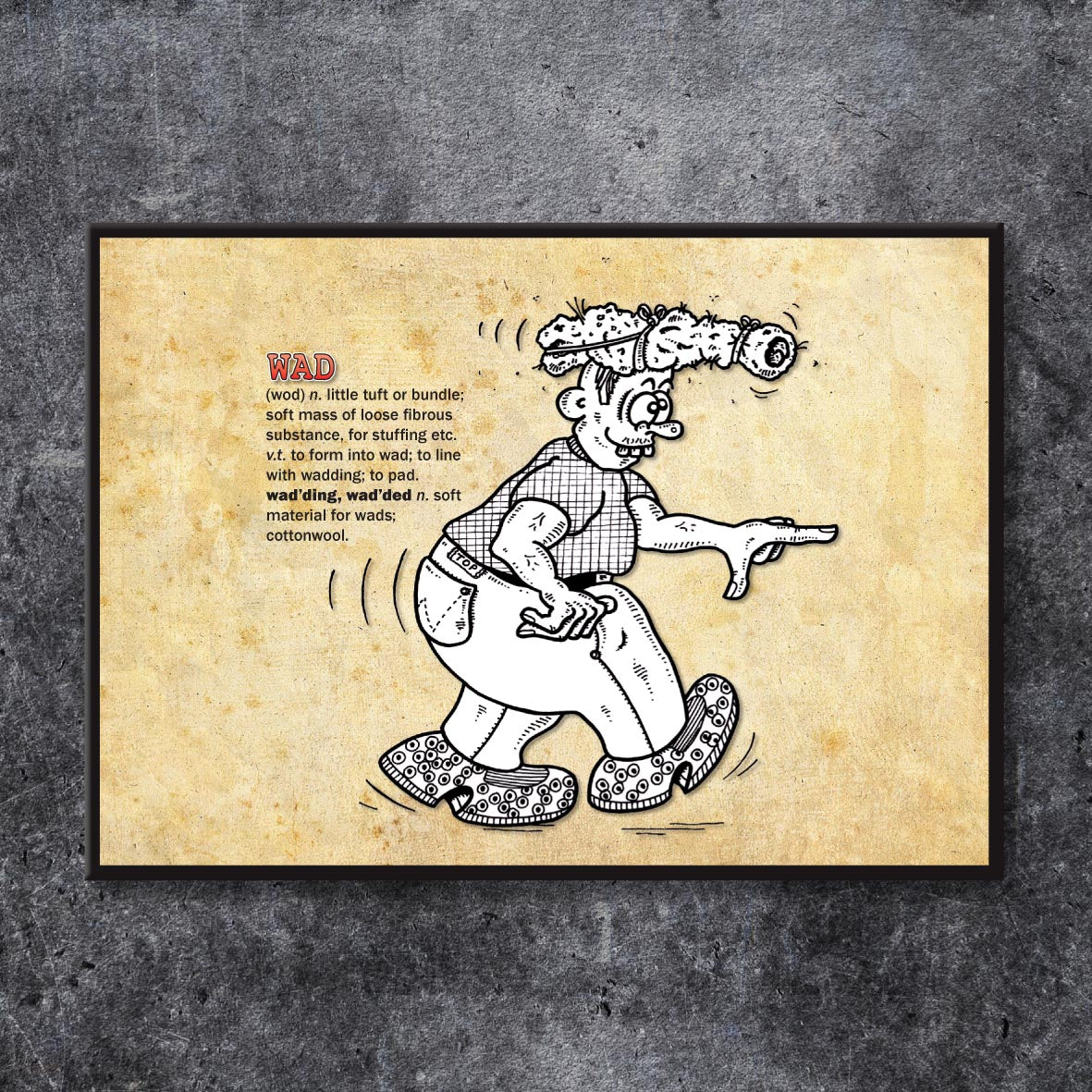 Wad Cartoon Art Print