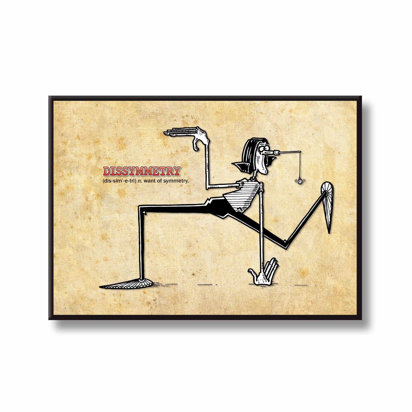 Dissymmetry Cartoon Art Print
