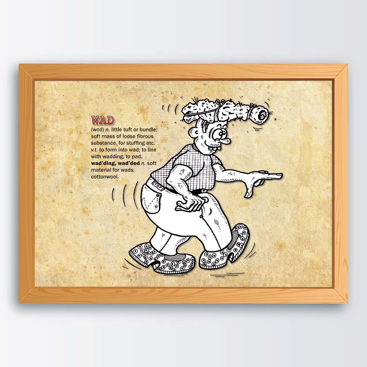 Wad Cartoon Art Print