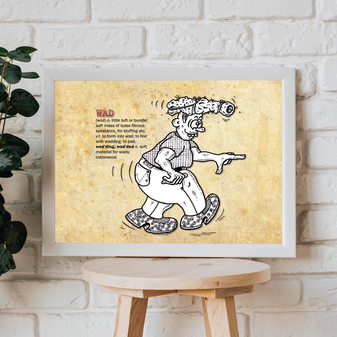 Wad Cartoon Art Print
