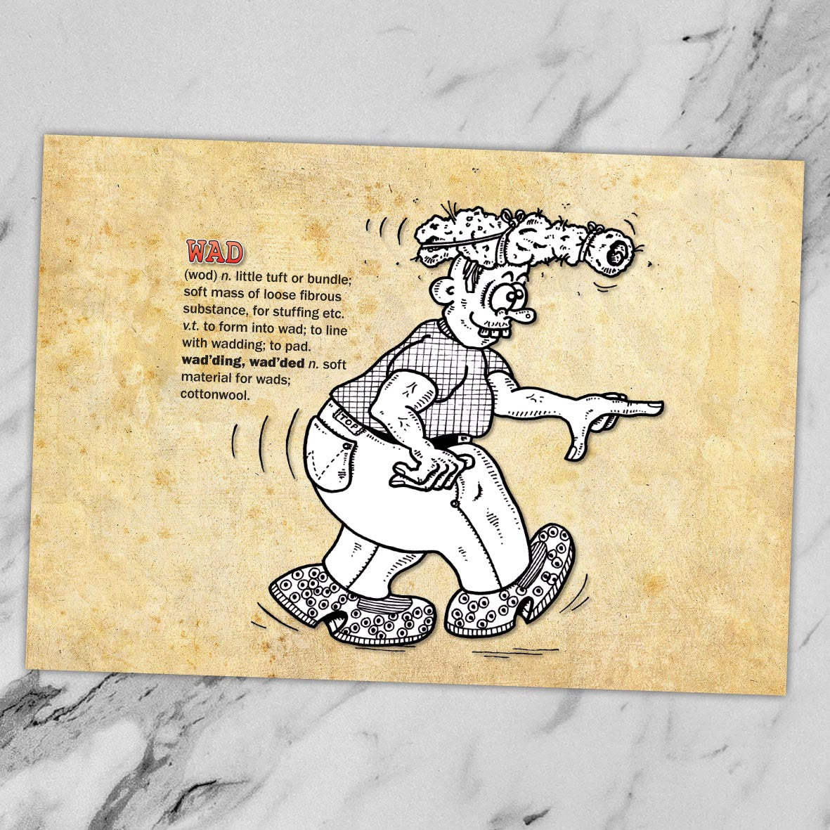 Wad Cartoon Art Print