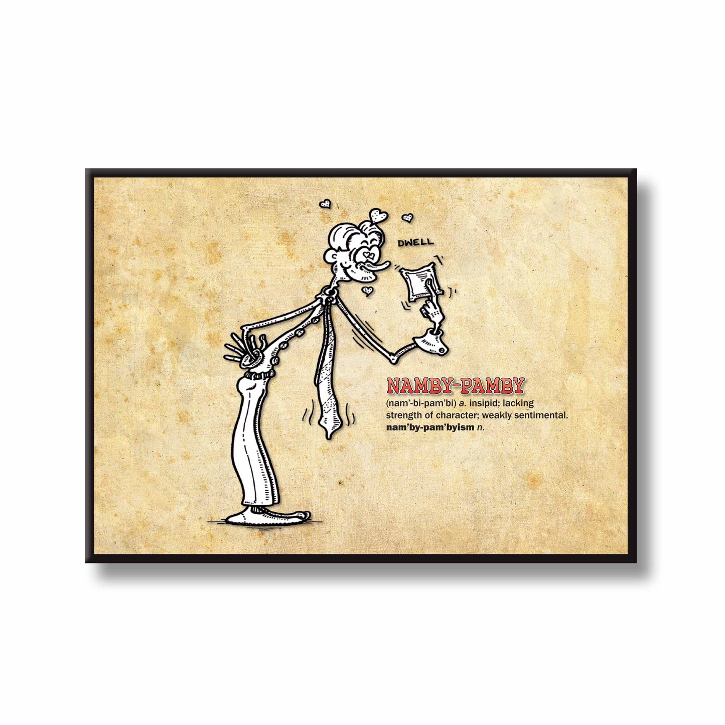 Namby-Pamby Cartoon Art Print