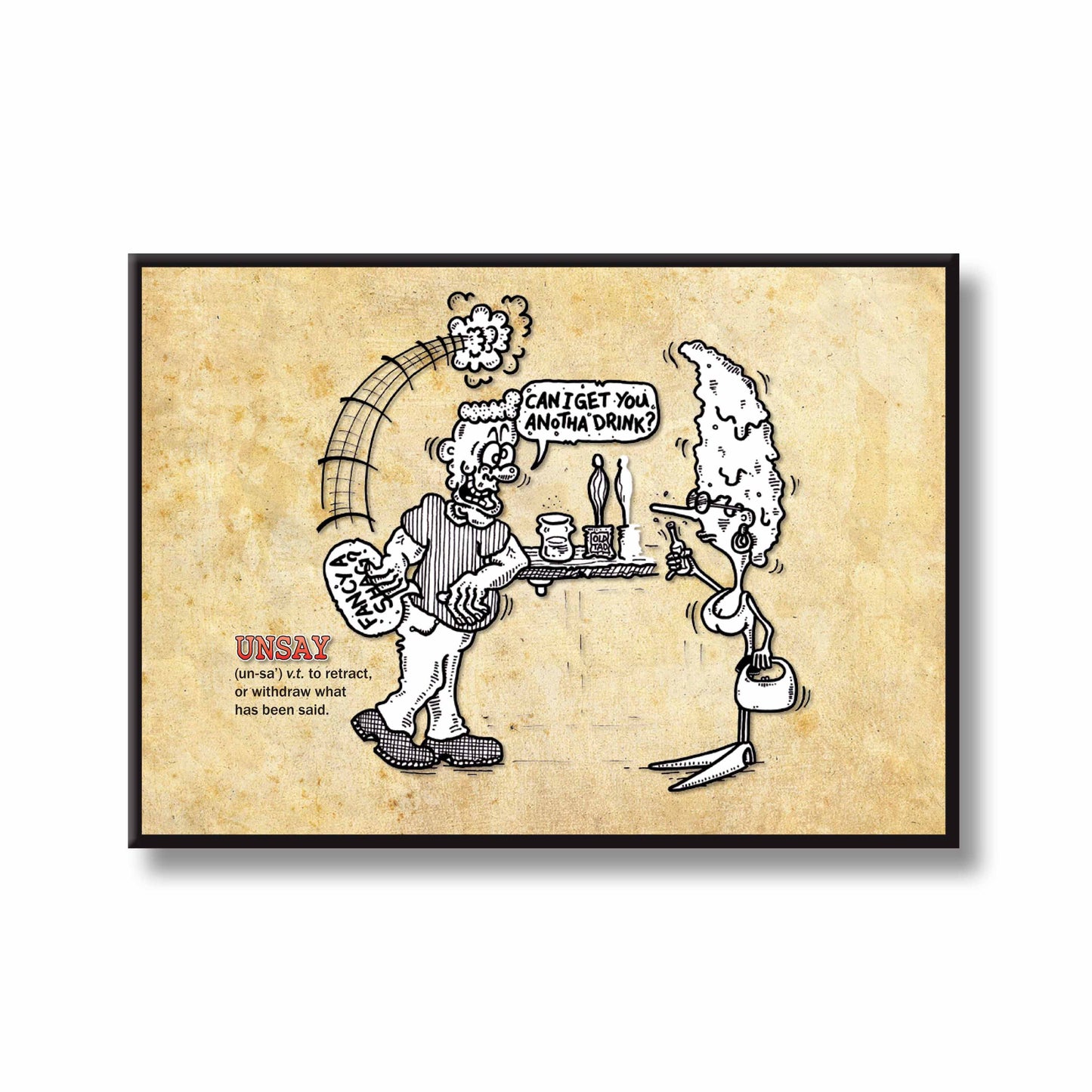 Unsay Cartoon Art Print