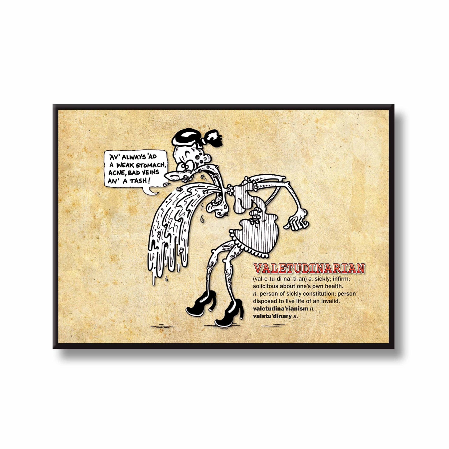 Valetudinarian Cartoon Art Print