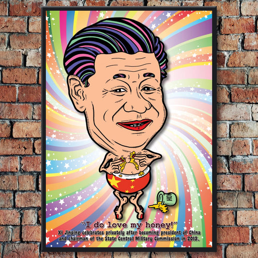 Xi Jinping Getting Saucy In His Undies Art Print