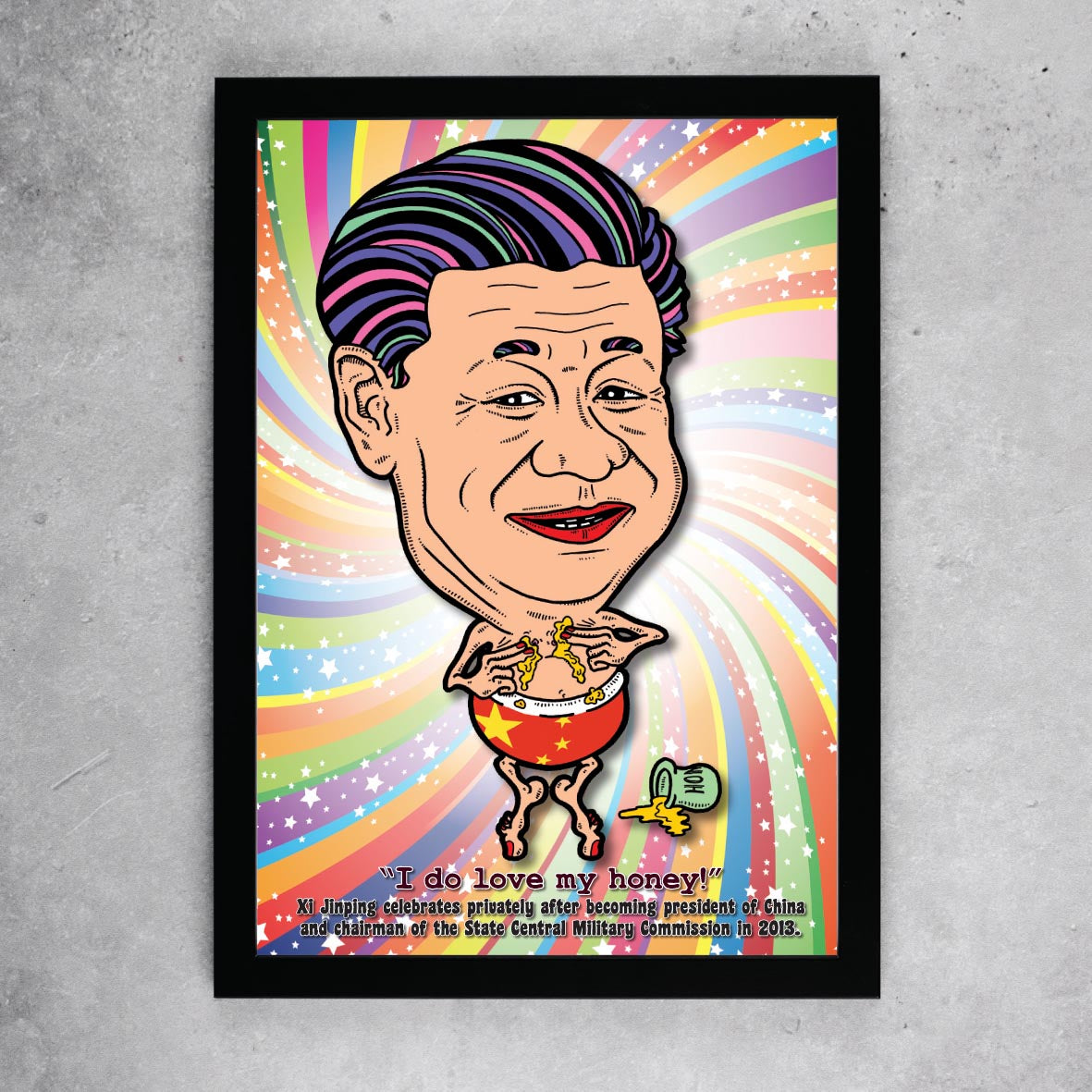Xi Jinping Getting Saucy In His Undies Art Print