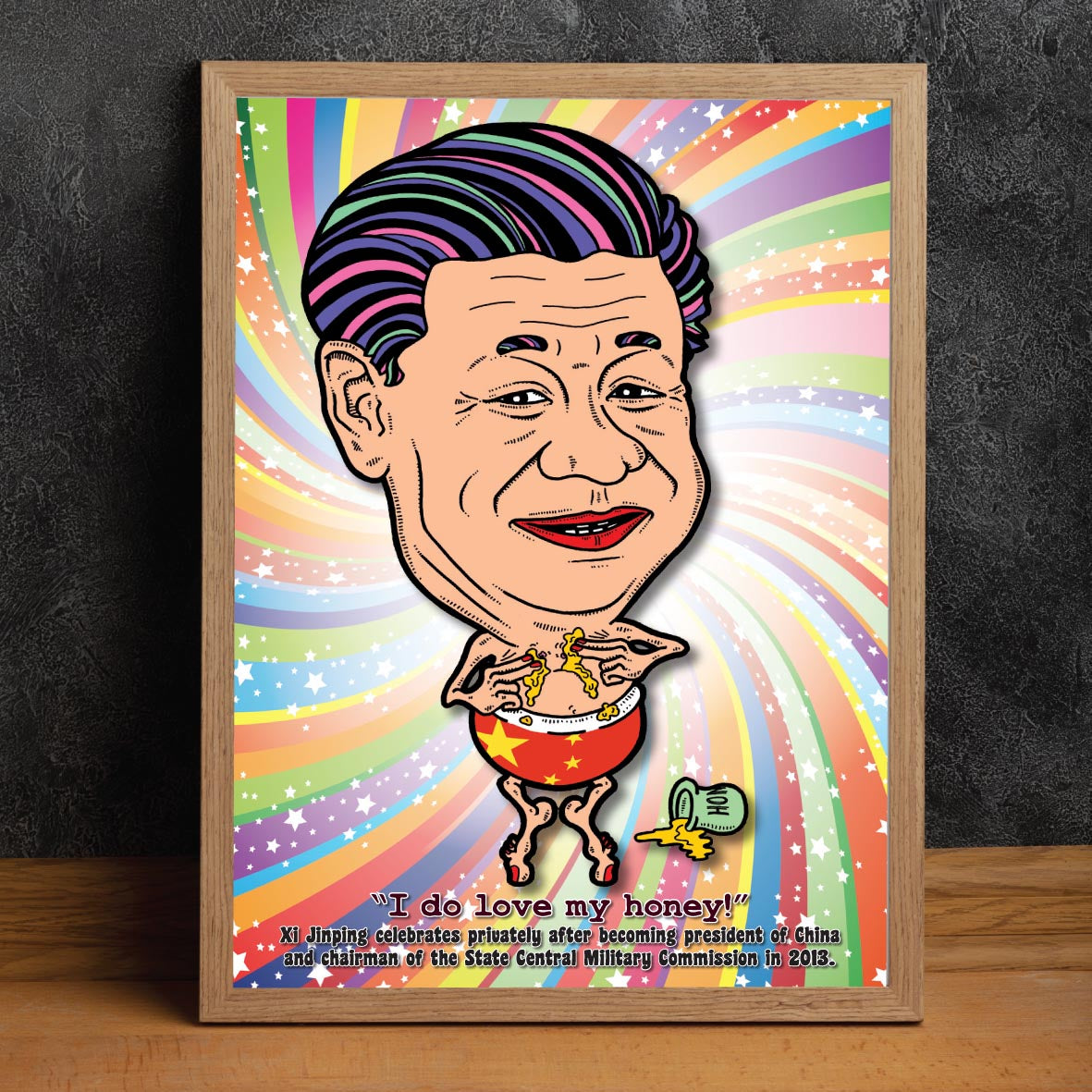 Xi Jinping Getting Saucy In His Undies Art Print