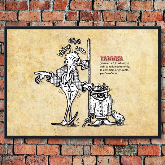 Yammer Cartoon Art Print