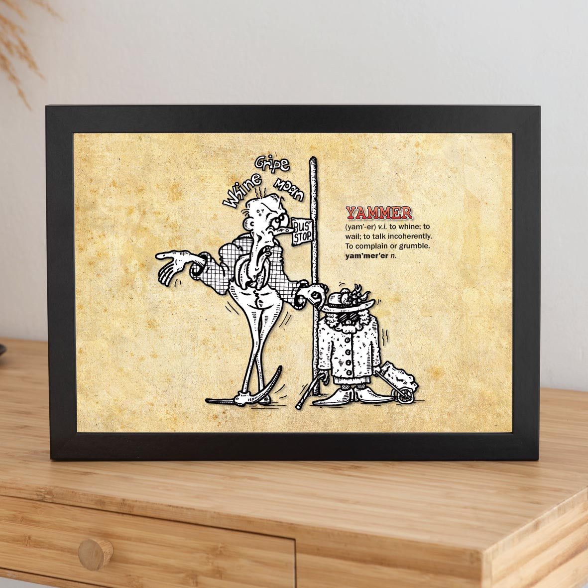 Yammer Cartoon Art Print