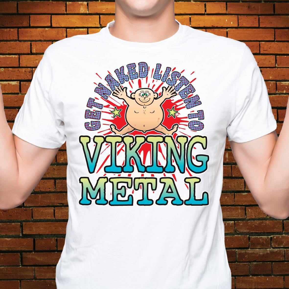 Viking Metal Funny Slogan Cotton T-Shirt