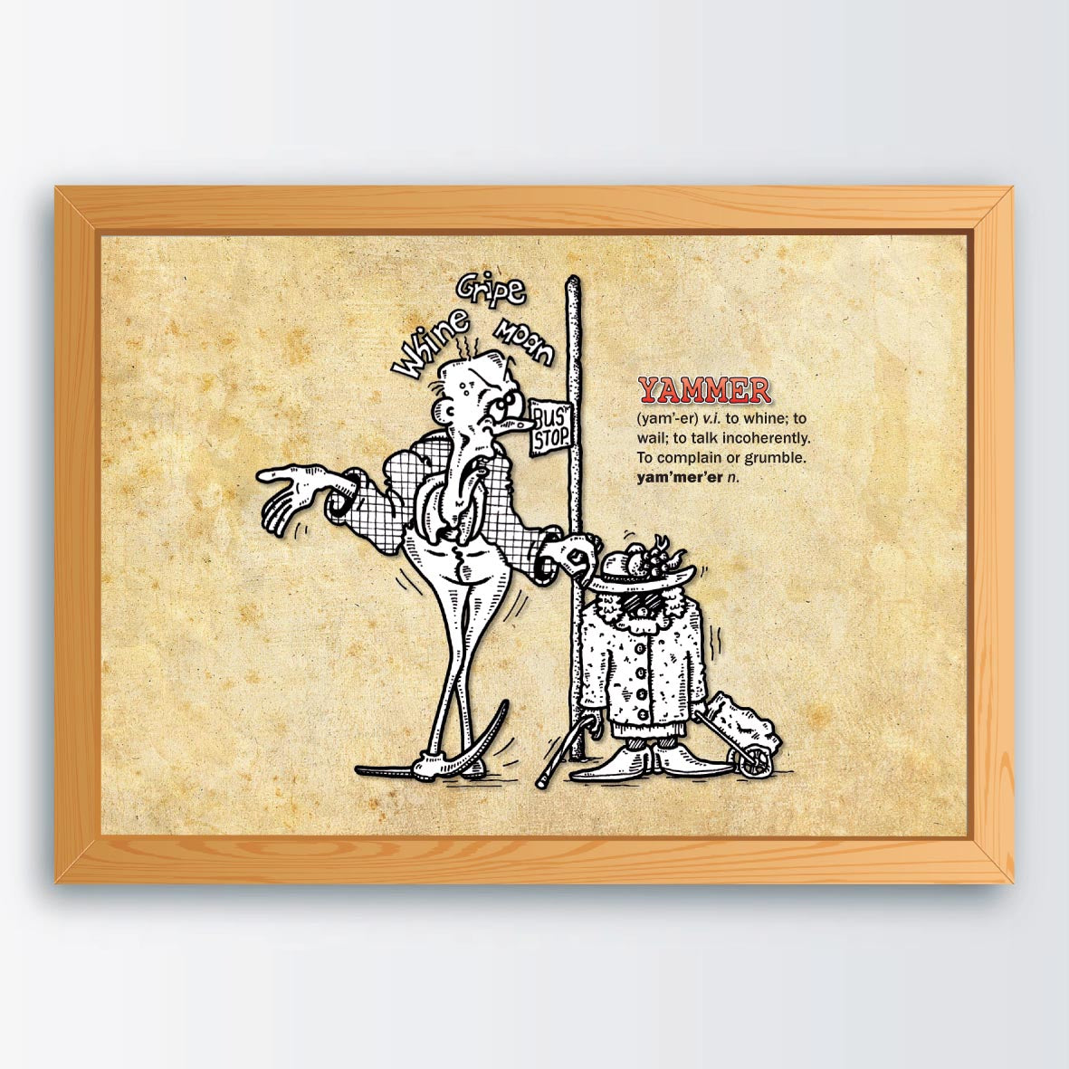 Yammer Cartoon Art Print