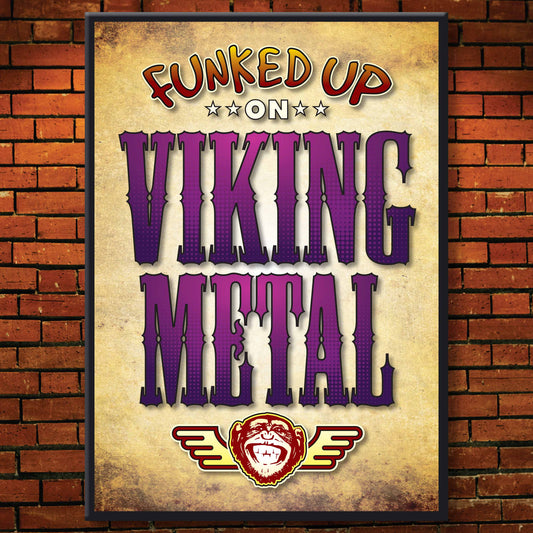 Viking Metal Art Print / Poster / Birthday Card / Greetings Card