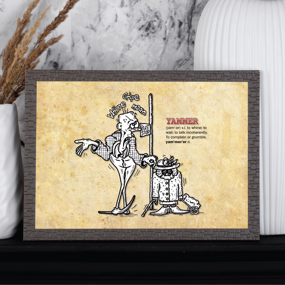 Yammer Cartoon Art Print