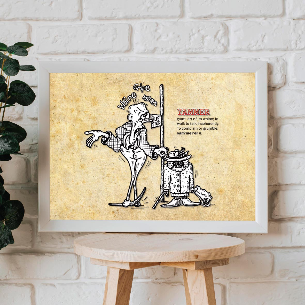 Yammer Cartoon Art Print