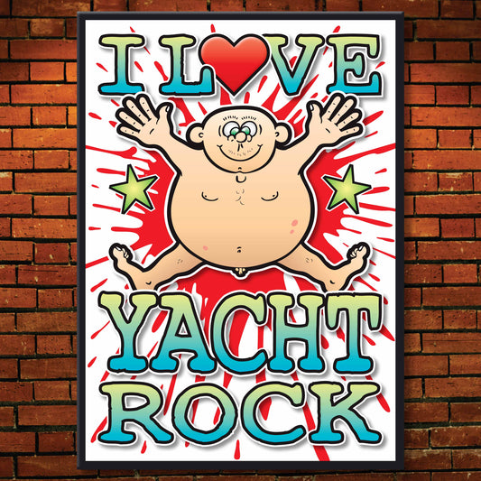 Yacht Rock Art Print / Love Music Poster / Wall Décor / Rock Guru