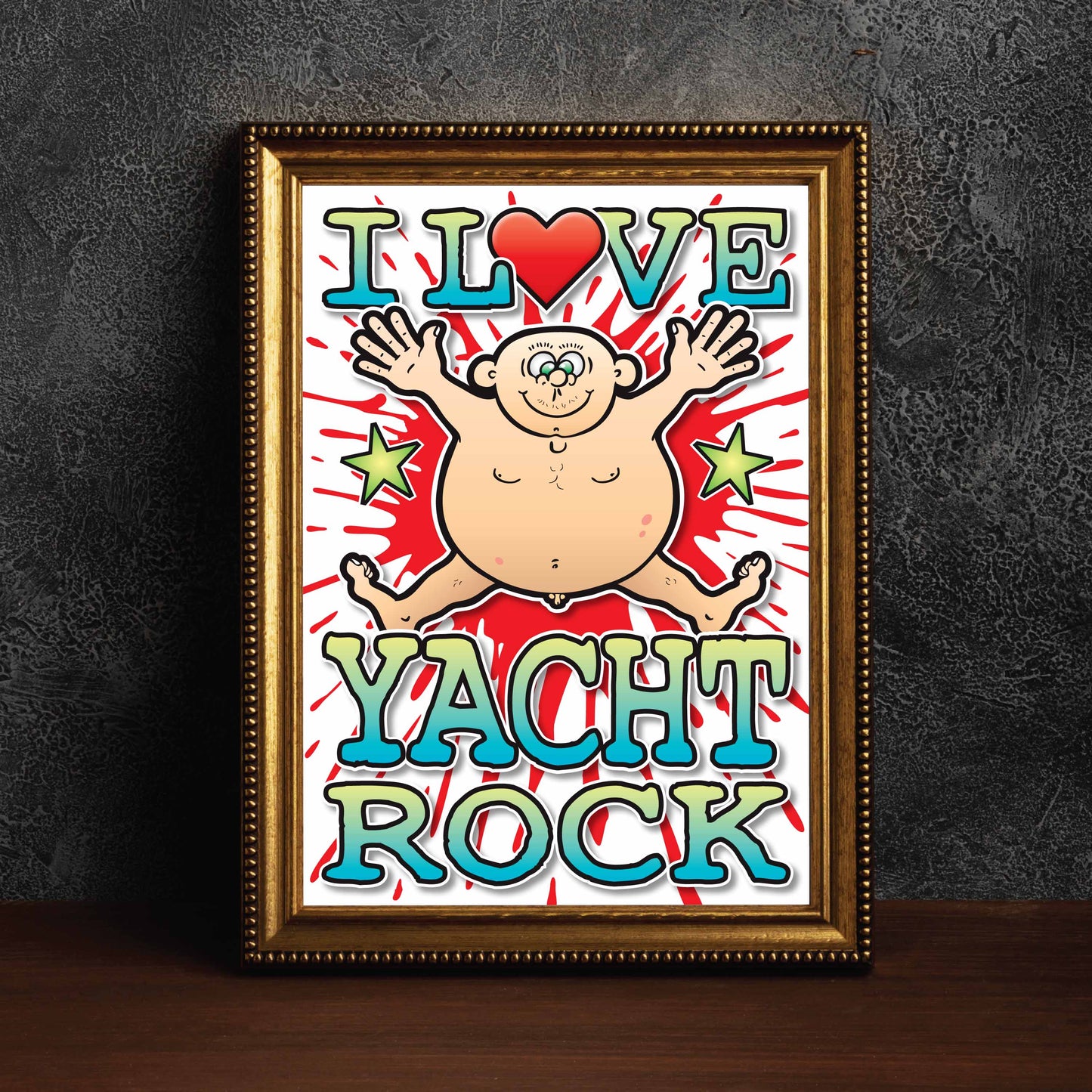 Yacht Rock Art Print / Love Music Poster / Wall Décor / Rock Guru