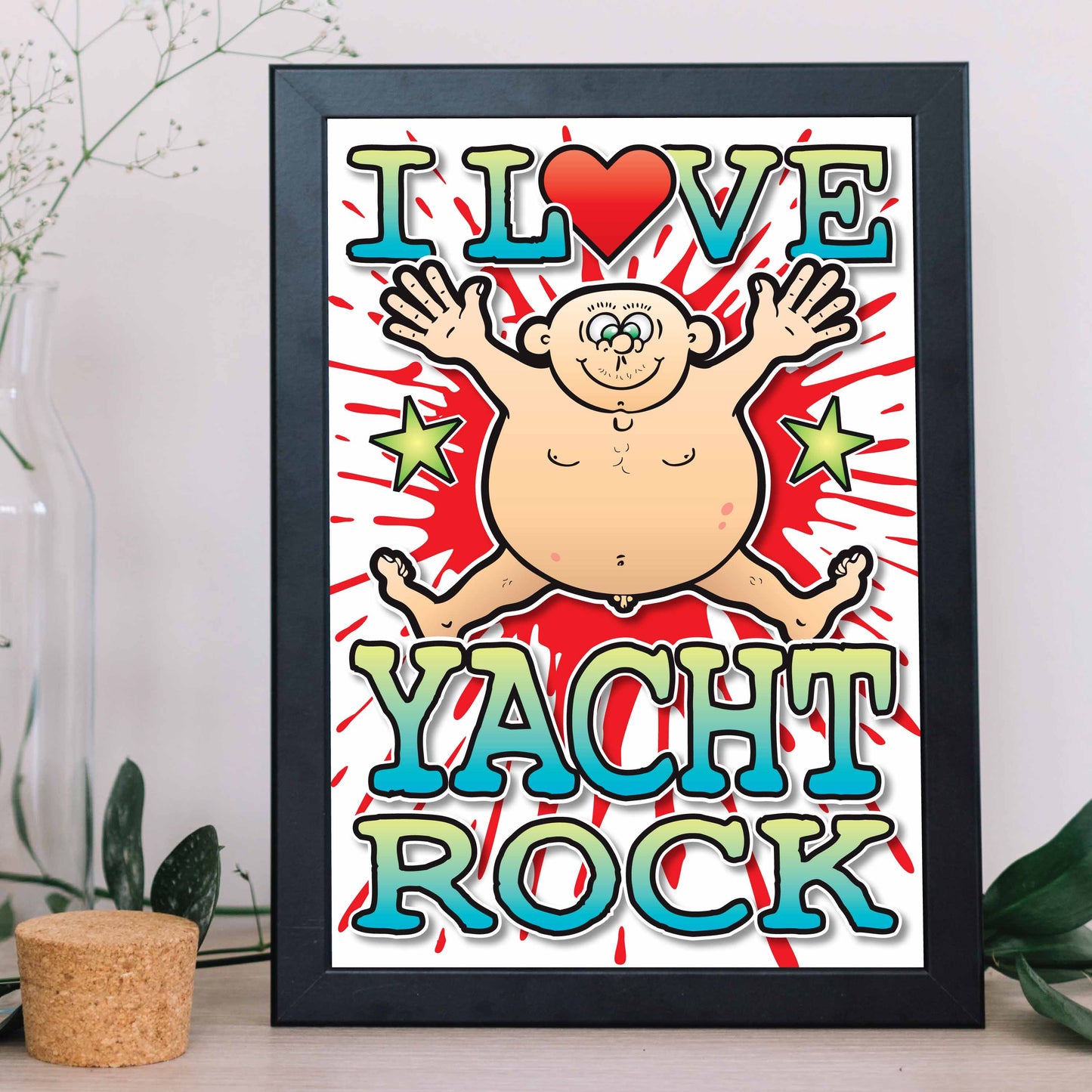 Yacht Rock Art Print / Love Music Poster / Wall Décor / Rock Guru