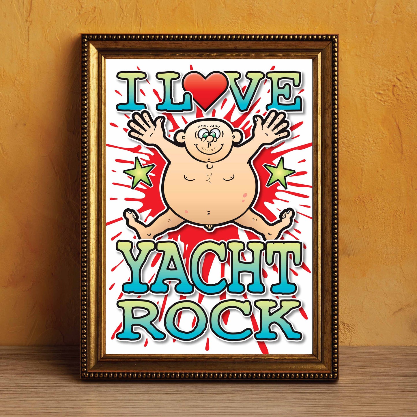 Yacht Rock Art Print / Love Music Poster / Wall Décor / Rock Guru