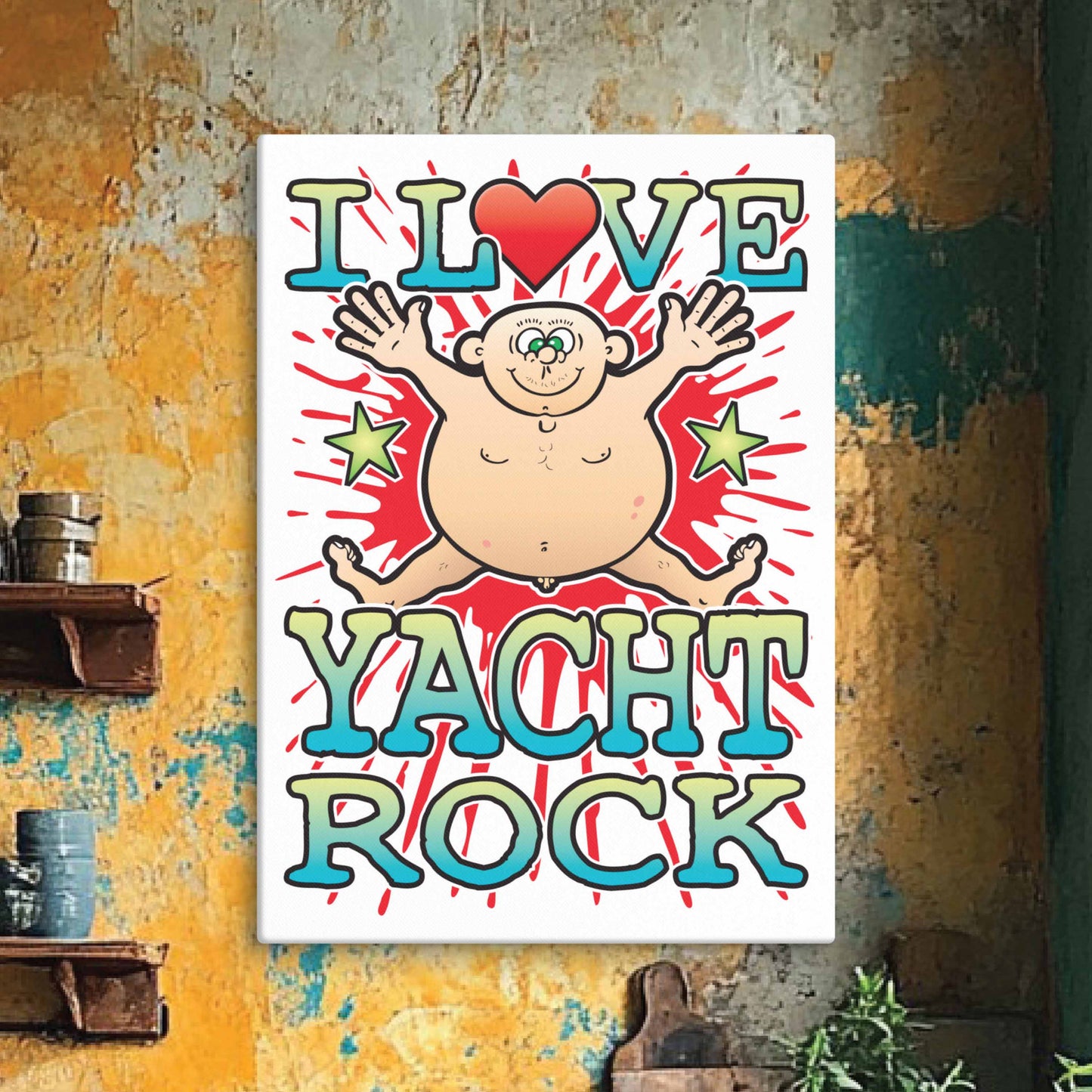 Yacht Rock 51x71cm Canvas Print