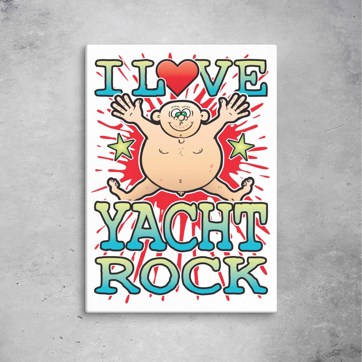 Yacht Rock 51x71cm Canvas Print