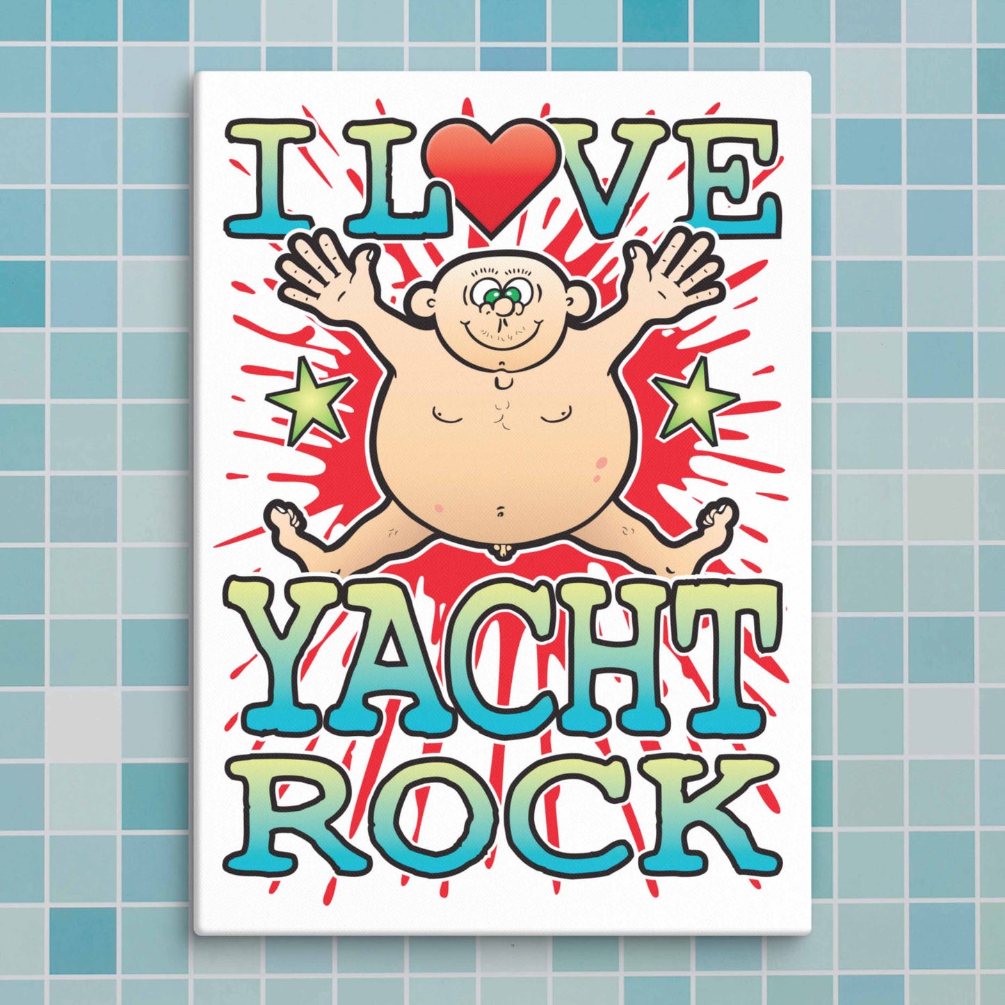Yacht Rock Canvas Print 30x40cm