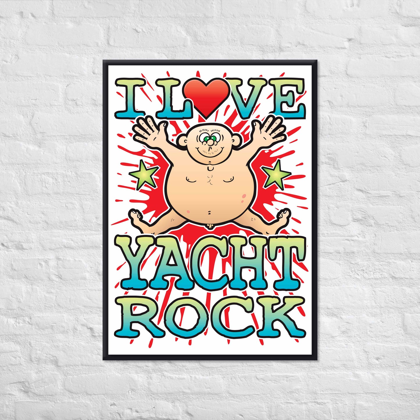 Yacht Rock 50x70cm Wall Art / Love Music Poster